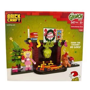 Brickcraft The Grinch Grinchmas Eve Fireplace Building Kit 547 Piece Plastic Set